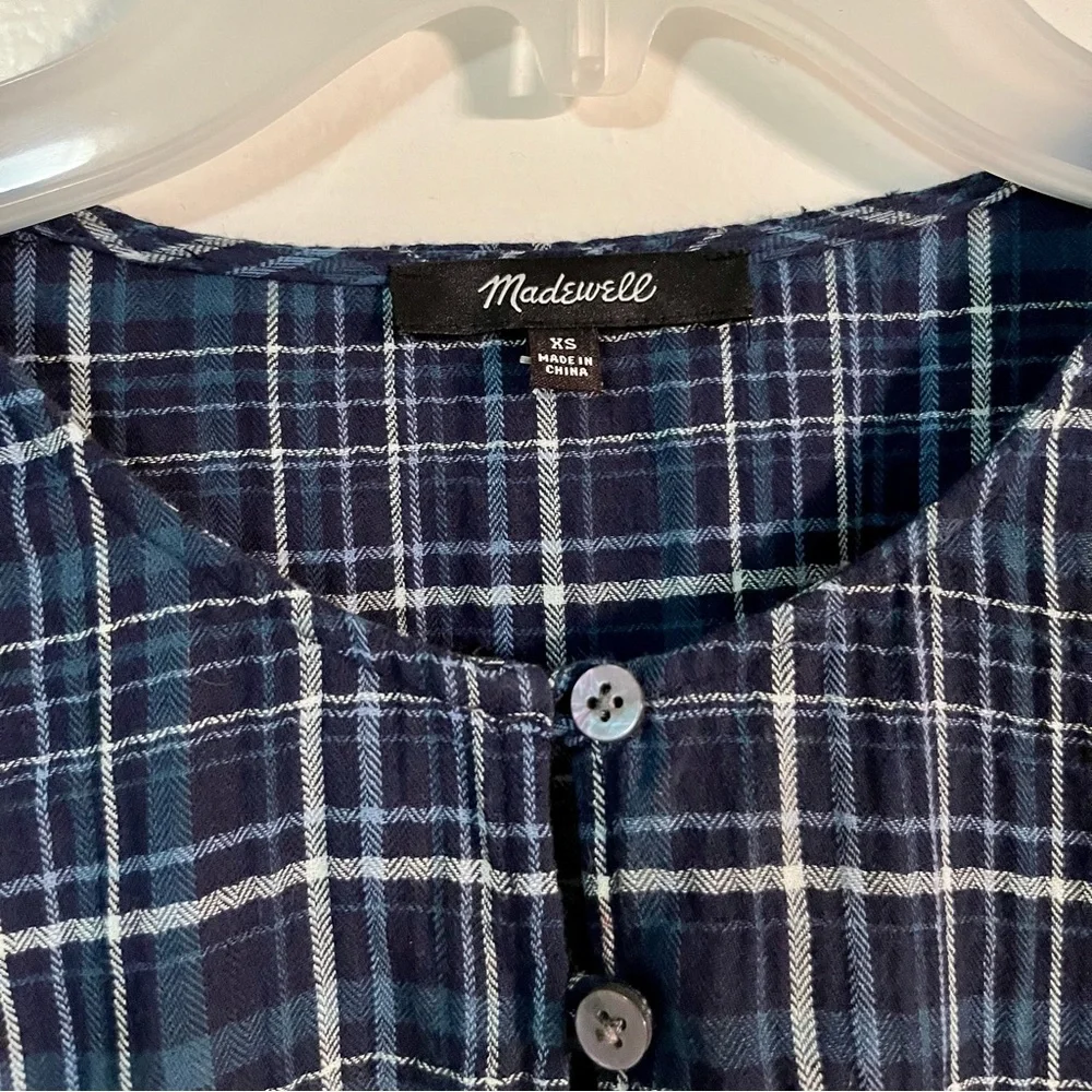 Madewell Gauze Ruffle-Trimmed Mini Dress - Picture 6 of 12